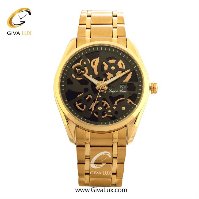 ساعت مچی اورجینال مردانه LdA رزگلد | رزگلد| دودی|تیتانیوم| کد رفرنس 2329